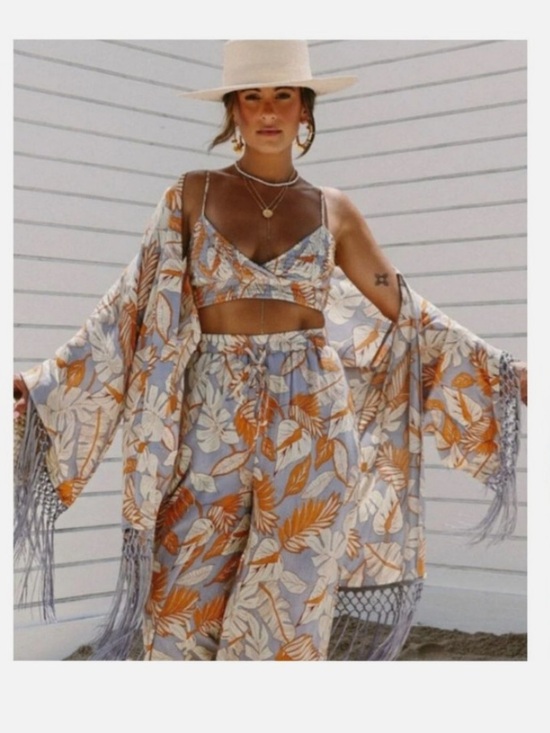 Vici Pants - VICI x Summer of Diana Kimono Set
